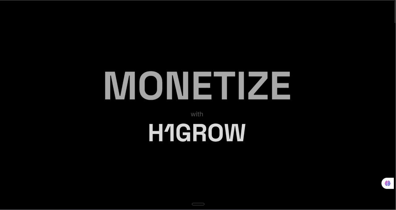 H1GROW interface